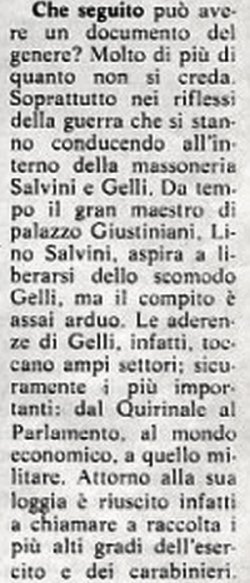 il ritaglio de LEspresso del 13/06/1976